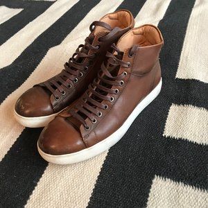 Leather Hi-Top Sneakers